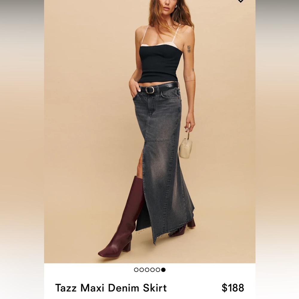 Tazz Maxi Denim Skirt